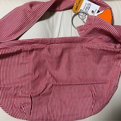 新品Pheelli Dogs 犬用キャリーバッグ 赤と白のストライプの画像