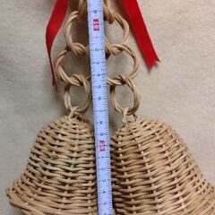 籐できたクリスマスベルの画像