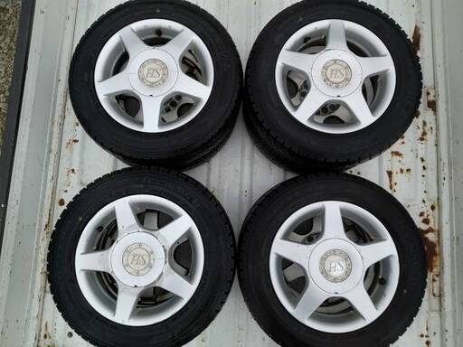 スタッドレスタイヤ & アルミ 13インチ 155/70R13 4穴 エブリィ 等