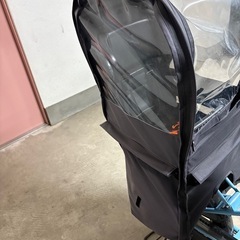子供乗せ自転車　レインカバー後ろの画像
