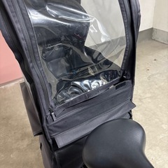 子供乗せ自転車　レインカバー後ろの画像