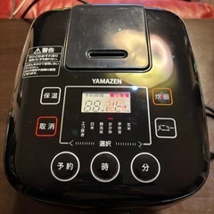 YAMAZEN 炊飯ジャー YJC-300(B)3号炊き 2019年製 Used/美品？の画像