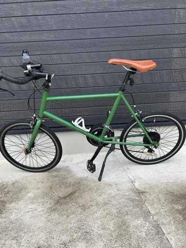 ミニベロ　緑 ミニベロ、ロード小径自転車 グリーン 2✖️7 14変速、整備済