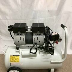 【北見市発】静音オイルレスエアーコンプレッサー SSL-24 2020年製 白 (D6629ayayYM)の画像