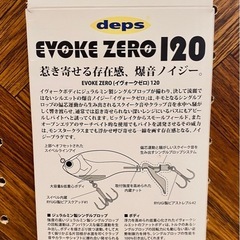 ☆新品・未使用☆デプス EVOKE ZERO 120 スカムパーチの画像