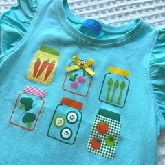 【まとめ売り】ファミリア90Tシャツ＆プティマインフリルシフォントップスセットの画像