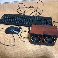 PC初心者必見！　PC周辺機器セット マウス・キーボード・スピーカー・USBハブ・HDMIビデオキャプチャの画像