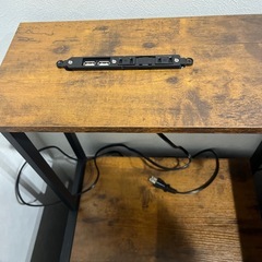 黒xウッド　ビンテージ風デスク
の画像