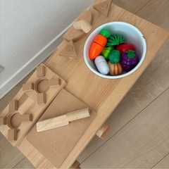 美品✨木製おままごとキッチンの画像