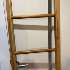 天然木製インテリアラダーの画像