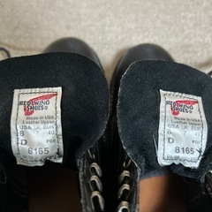 【8D 良品 06年】レッドウィング 8165 黒 プレーントゥ redwingの画像