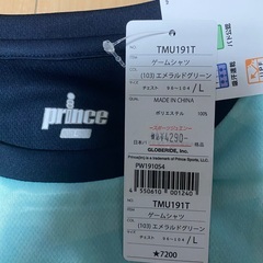 Prince　テニス・バドミントンウェア　TMU191T　Lサイズの画像