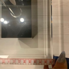 美品 ガラステーブルの画像