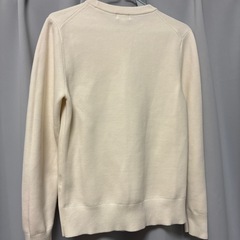 UNIQLO/アイボリー/ウォッシャブルクルーネックセーター/XSの画像