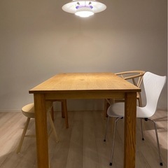 DINING TABLE | ROUGH TOP | OAK – CLEAR - P/Pの画像