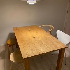 DINING TABLE | ROUGH TOP | OAK – CLEAR - P/Pの画像