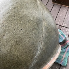 堤焼　かめ口径約30cm高さ約29cmひび割れの画像