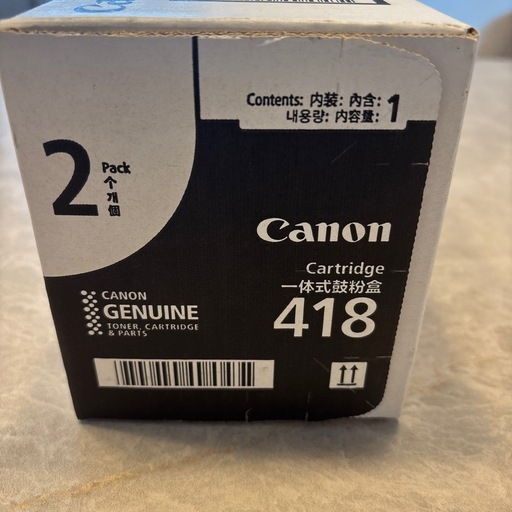 【新品未開封】Canon トナーカートリッジ 418 1個
