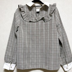 ems チェック　ガーリー　フリル　フレンチガーリー　可愛い　オシャレ　襟 EMS  /  サイズ : FREE SIZEの画像