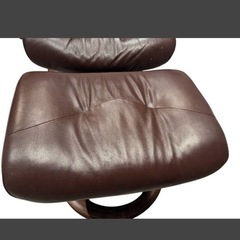 EKORNES エコーネス 本革リクライニングチェア ラウンジチェア オットマン付きの画像