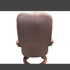 EKORNES エコーネス 本革リクライニングチェア ラウンジチェア オットマン付きの画像