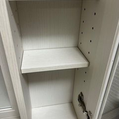 【ホワイト】ドレッサー イス付きの画像