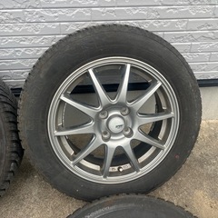 アルミホイール　4本　オールシーズンタイヤ　タイヤバリ山　15インチ　175/65R15の画像