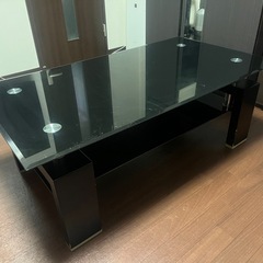 最終値下げ‼️【おしゃれ】ガラスローテーブル　の画像