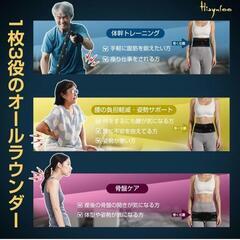 腰 サポーター コルセット 腰ベルト [JIS認証] 骨盤補正 猫背 Lサイズの画像
