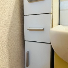 洗面所横の隙間収納の画像