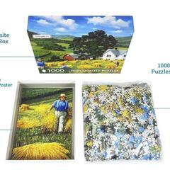 【1000ピース】 ジグソーパズル テネシー州の農場 小麦畑 70ｘ50cmの画像