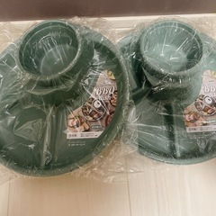 仕切り付きプラスチック皿（アウトドアやBBQで便利）の画像