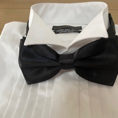 新郎　ウィングカラーシャツ　蝶ネクタイセットの画像