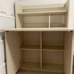 【0円／西大路】ニトリ収納式デスク差し上げます✨説明書付きの画像