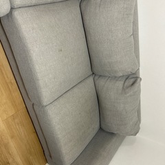 オットマン付き3人掛けソファーの画像