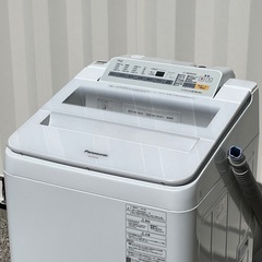 美品！洗浄済み ! ! ◇パナソニック 洗濯機 2019年製 7Kg エコナビ パワフル滝洗い 毛布コースNA-FA70H6 保証付 ! 配送可 ! !の画像