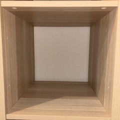 IKEA カラックス シェルフユニット 木目の画像
