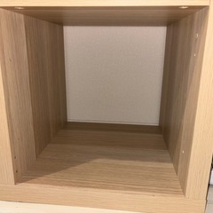 IKEA カラックス シェルフユニット 木目の画像