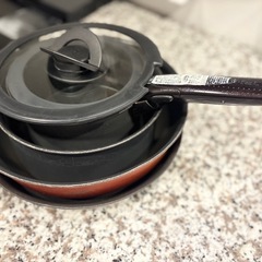 【中古品】T-fal/ティファール　フライパン・鍋セットの画像