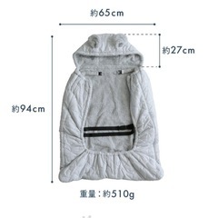赤ちゃん抱っこ紐ケープの画像