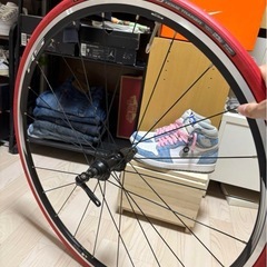 ロードバイク ホイールと固定ローラー台と専用タイヤせセットの画像
