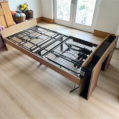 【ほぼ未使用】◇ニトリ 電動シングルベッドフレーム S ELECTRIC BED RISE 2モーター 2025年購入の画像