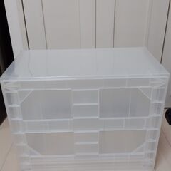 無印良品　収納ケース（ポリプロピレンケース引出式・横ワイド・深型）の画像