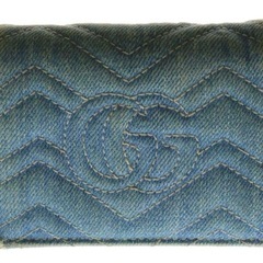 正規品　GUCCI マーモントデニム　折り財布の画像