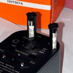 【未使用】変換プラグ 降圧（200V⇒100V）機能・USBポート付きの画像