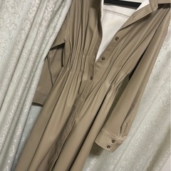 訳あり KBF アーバンリサーチ フェイクレザー ロングコート 合成皮革 ワンサイズの画像