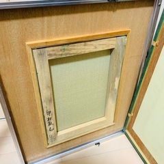 中村政己 油彩画 油絵 油画 絵画 花瓶 花 真作 薔薇 バラ　額縁　花びん　インテリア　壁掛け　陶器　の画像