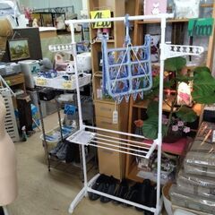 極上美品　洗濯機 ハンガーラック　棚　ハンガー　ラック　物干し竿の画像