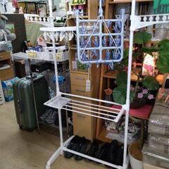 極上美品　洗濯機 ハンガーラック　棚　ハンガー　ラック　物干し竿の画像