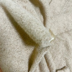 【美品】レディース　Vネック ウエスト ベルト付きニット Mサイズの画像